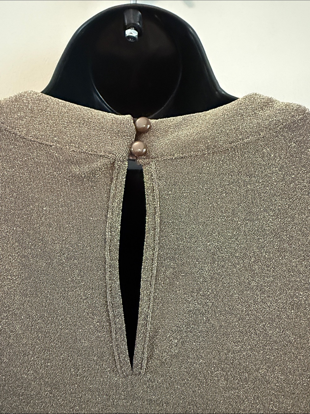 Worthington Metallic Bronze Cowl Neck Sleeveless Top nylon spandex blend size 2X - Picture 7 of 11